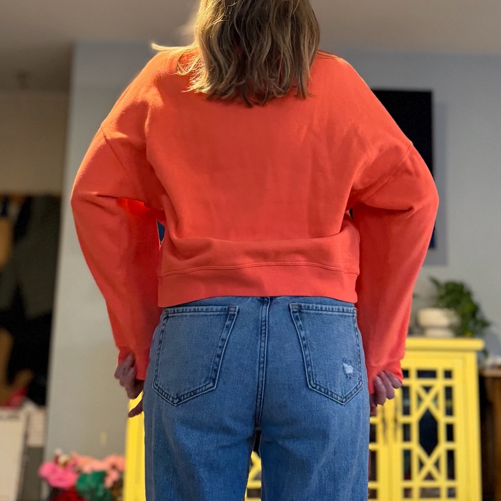 Calvin Klein Orange Crop Sweatshirt